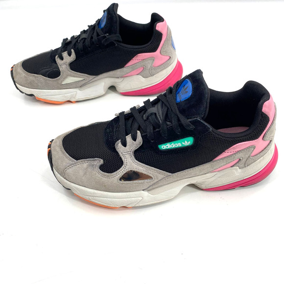 Adidas Falcon Women's Mixed-Media Sneaker Retro Size 8  Light Granite - Picture 5 of 9